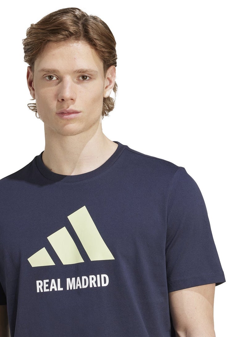 Adidas Real Madrid Seasonal Graphic T-Shirt - Image 3